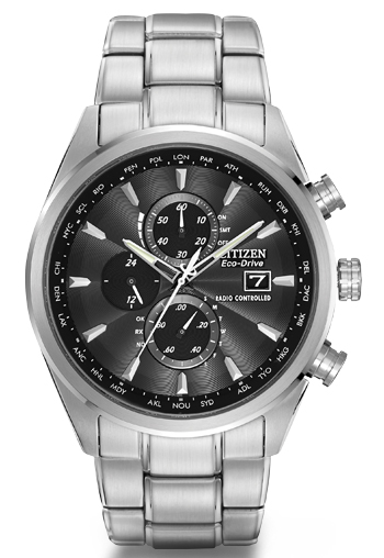 AAA 1:1 Replica Citizen-Eco-drive Mens Watches Black Dial Eco-Drive 43MM AT8010-58E Watch