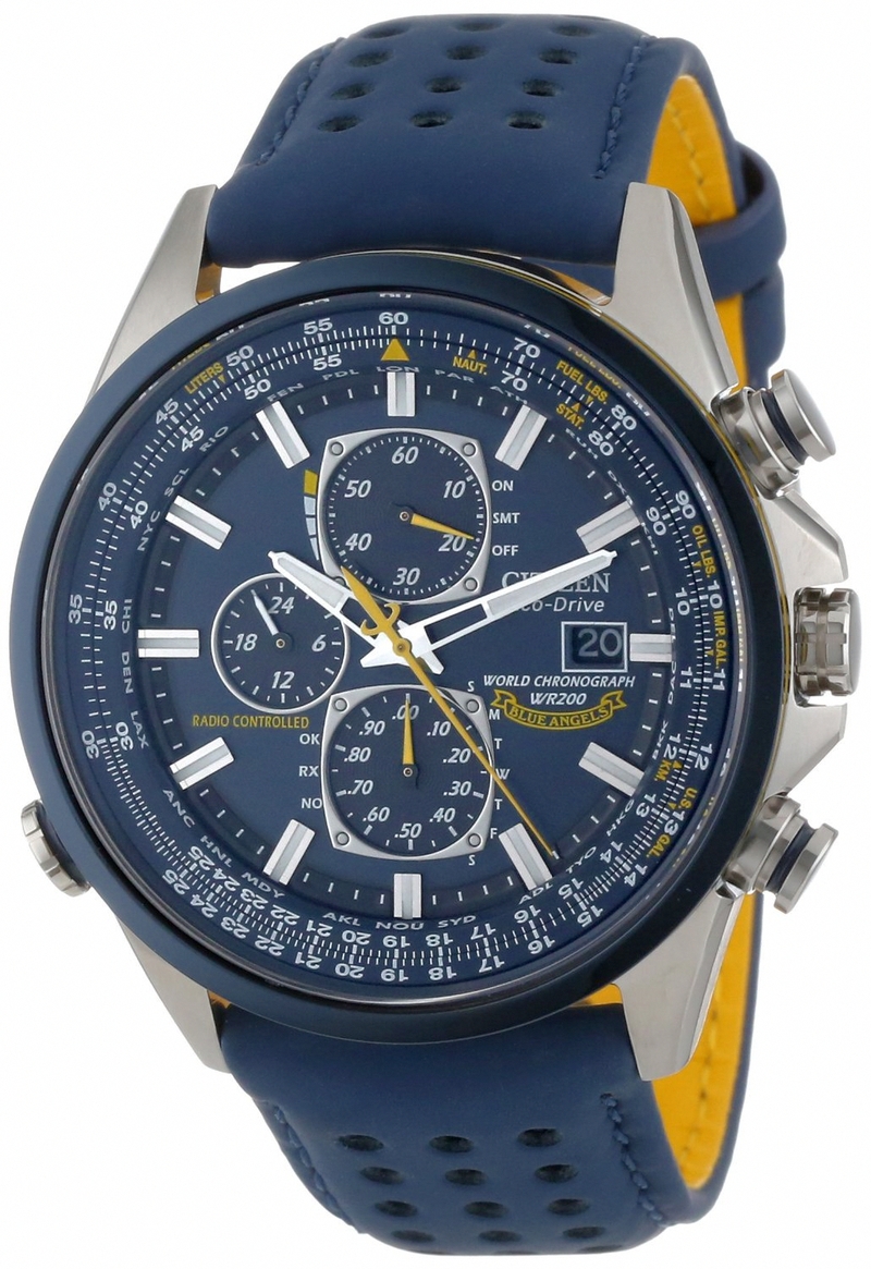 AAA 1:1 Replica Citizen-Eco-drive Mens Watches Blue Dial Eco Drive 43MM AT8020-03L Watch