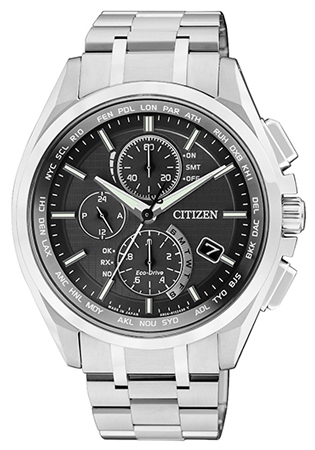 AAA 1:1 Replica Citizen-Eco-drive Mens Watches Black Dial Eco Drive 43MM AT8050-53E Watch