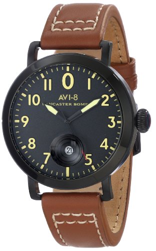 AAA 1:1 Replica Avi-8-Lancaster-Bomber Mens Watches Black Dial Quartz 44MM AV-4020-04 Watch