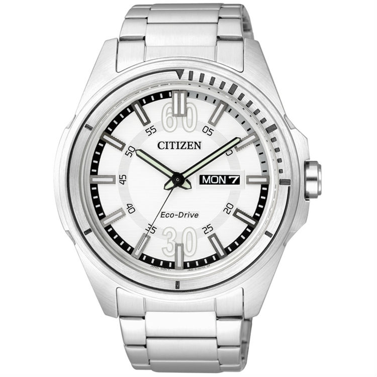 AAA 1:1 Replica Citizen-Eco-drive Mens Watches White Dial Eco Drive 44MM AW0030-55A Watch