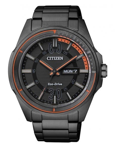 AAA 1:1 Replica Citizen-Eco-drive Mens Watches Black Dial Eco Drive 43MM AW0035-51E Watch