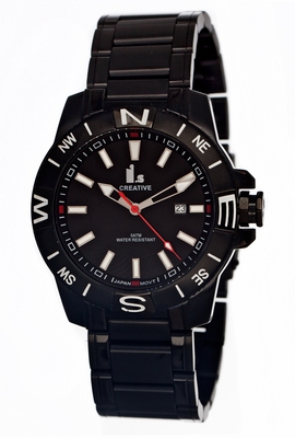 AAA 1:1 Replica Is-Stainless-Steel Mens Watches Black Dial Japanese Quartz 44MM B8291-1 Watch
