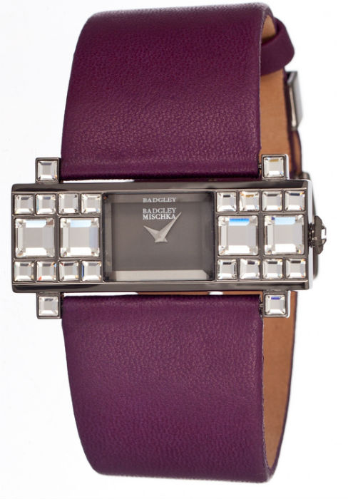 AAA 1:1 Replica Badgley-Mischka Ladies Watches Gray Dial Quartz 43MM BA-1015GYPR Watch