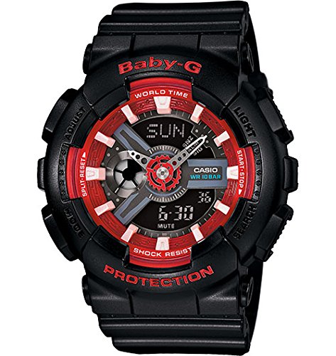 AAA 1:1 Replica Casio-Baby-g Ladies Watches Black Dial Quartz 46.3 x 43.4MM BA-110SN-1A Watch