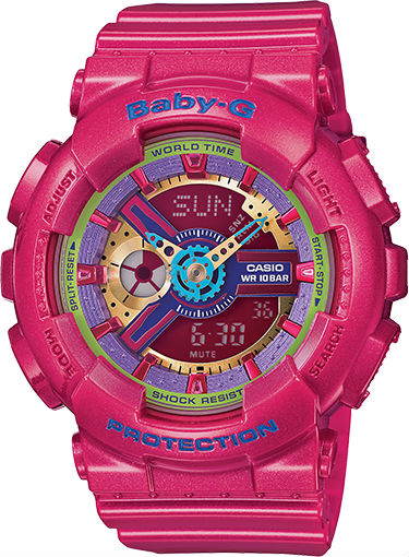 AAA 1:1 Replica Casio-Baby-g Ladies Watches Pink Dial Quartz 46.3 x 43.4MM BA-112-4A Watch