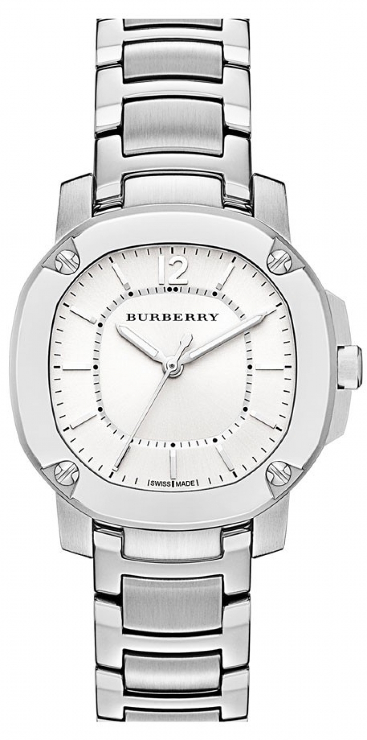 AAA 1:1 Replica Burberry-The-Britain Ladies Watches Silver Dial Quartz 34MM BBY1703 Watch