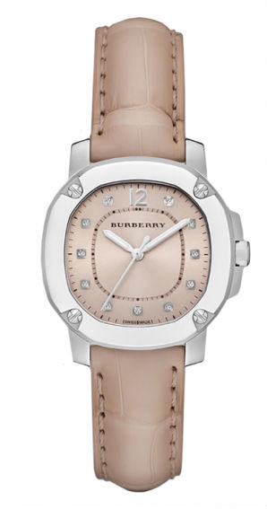 AAA 1:1 Replica Burberry-The-Britain Ladies Watches Champagne Dial Quartz 34MM BBY1802 Watch
