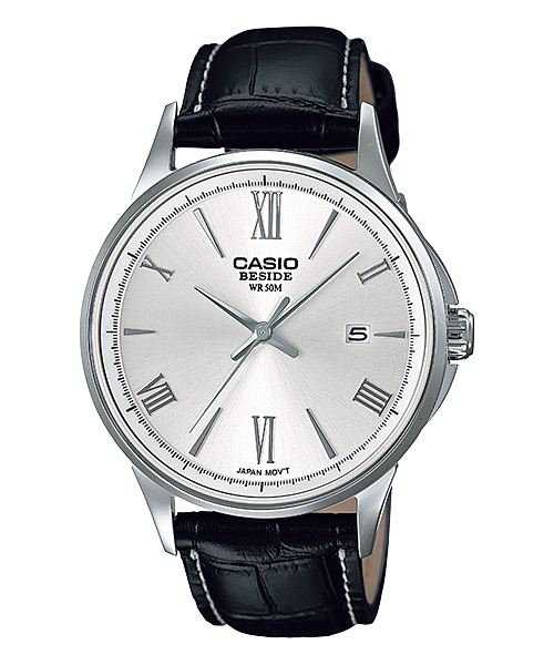 AAA 1:1 Replica Casio-Beside Mens Watches Silver Dial Quartz 50 x 41MM BEM-126L-7AV Watch