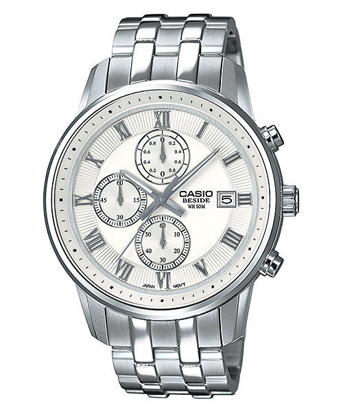 AAA 1:1 Replica Casio-Beside Mens Watches White Dial Quartz 42MM BEM-511D-7A Watch