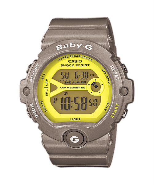 AAA 1:1 Replica Casio-Baby-g Mens Watches Yellow Dial Quartz 45MM BG-6903-8D Watch