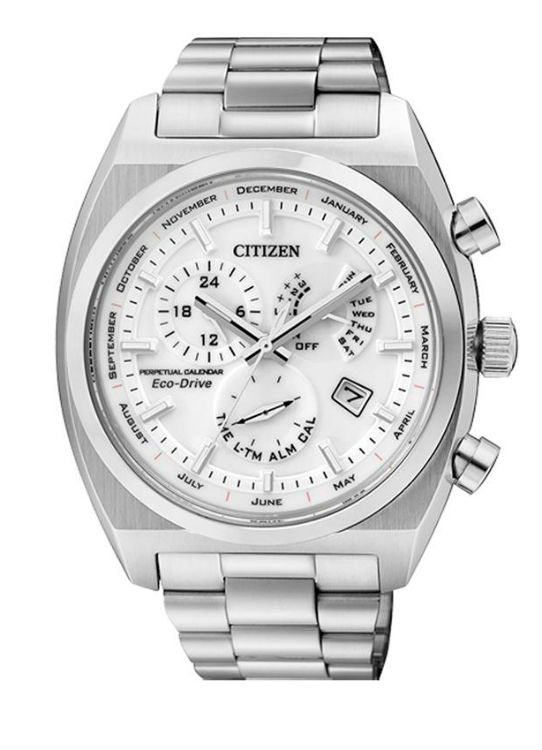 AAA 1:1 Replica Citizen-Eco-drive Mens Watches White Dial Eco Drive 43MM BL8130-59A Watch