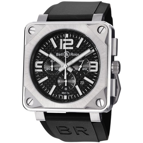 AAA 1:1 Replica Bell-Ross-Aviation Mens Watches Black Dial Automatic 46MM BR01-94-Pro-Titanium-Carbon-Fiber Watch
