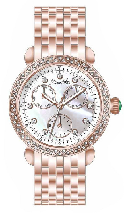 AAA 1:1 Replica Bertha-Daniella Ladies Watches White Dial Quartz BR1205 Watch