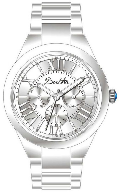 AAA 1:1 Replica Bertha-Rachel Ladies Watches Silver Dial Quartz BR1401 Watch