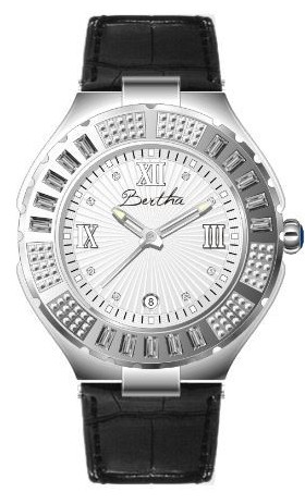 AAA 1:1 Replica Bertha-Evelyn Ladies Watches Silver Dial Quartz BR1701 Watch