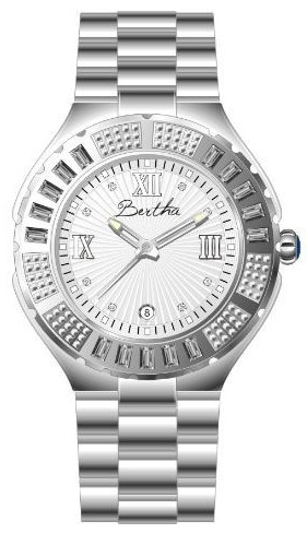 AAA 1:1 Replica Bertha-Evelyn Ladies Watches Silver Dial Quartz BR1704 Watch