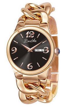 AAA 1:1 Replica Bertha-Darla Ladies Watches Black Dial Quartz BR1905 Watch
