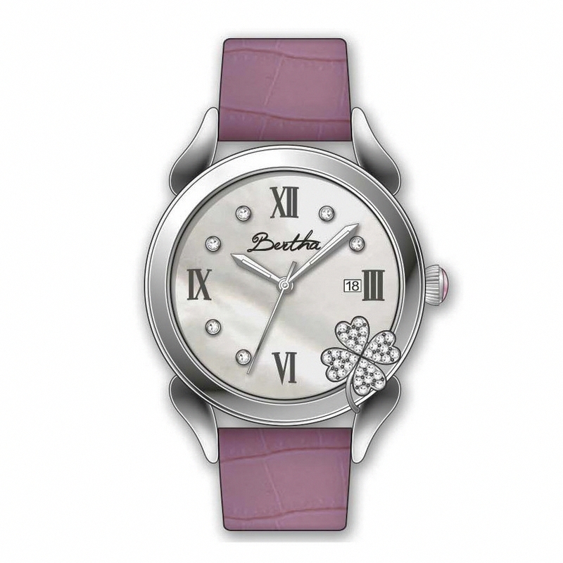 AAA 1:1 Replica Bertha-4-Leaf-Clover Ladies Watches Silver Dial Quartz BR2202 Watch