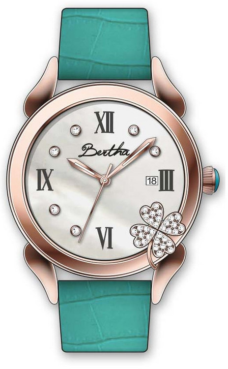 AAA 1:1 Replica Bertha-4-Leaf-Clover Ladies Watches Silver Dial Quartz BR2205 Watch
