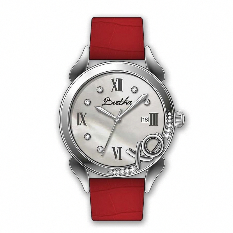 AAA 1:1 Replica Bertha-Hugs-And-Kisses Ladies Watches Silver Dial Quartz BR2303 Watch