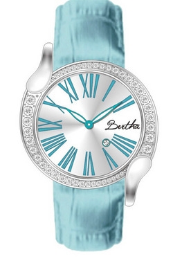 AAA 1:1 Replica Bertha-Olive Ladies Watches Silver Dial Quartz BR2504 Watch