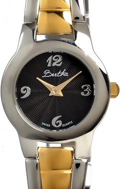 AAA 1:1 Replica Bertha-Elsie Ladies Watches Black Dial Swiss Quartz 24MM BR801 Watch