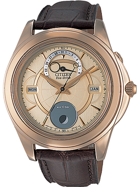 AAA 1:1 Replica Citizen-Eco-Drive Mens Watches Gold Dial Solar 46MM BU0003-02PB Watch