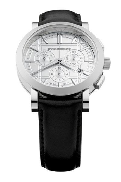 AAA 1:1 Replica Burberry-Heritage-Collection Mens Watches Silver Dial Chronograph BU1361 Watch