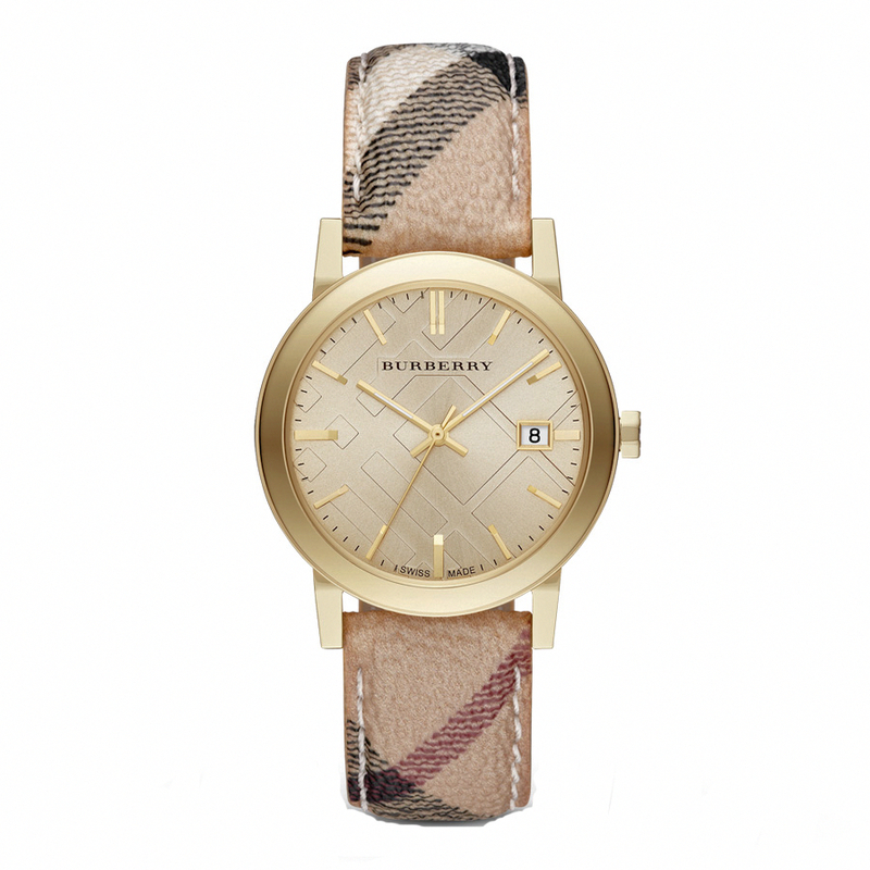 AAA 1:1 Replica Burberry Ladies Watches Gold Dial Quartz 38MM BU9026 Watch