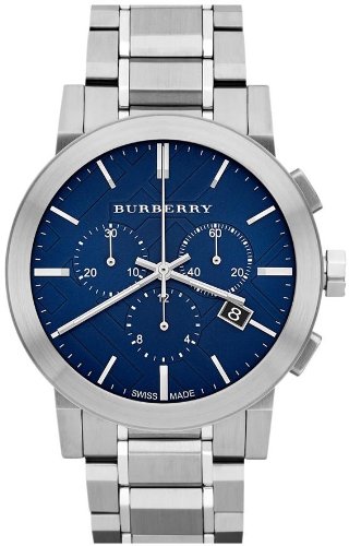 AAA 1:1 Replica Burberry Mens Watches Blue Dial Quartz 42MM BU9363 Watch