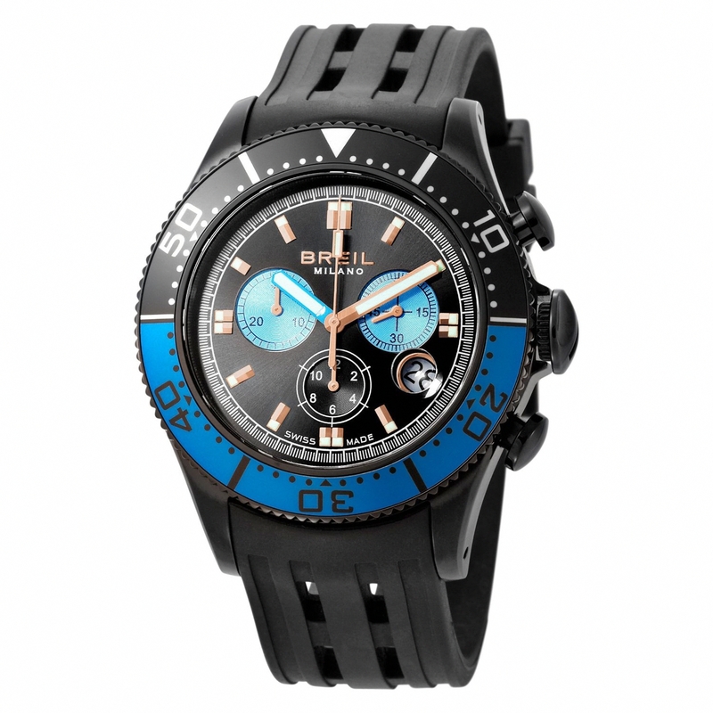 AAA 1:1 Replica Breil Mens Watches Black Dial Quartz 44MM BW0407 Watch