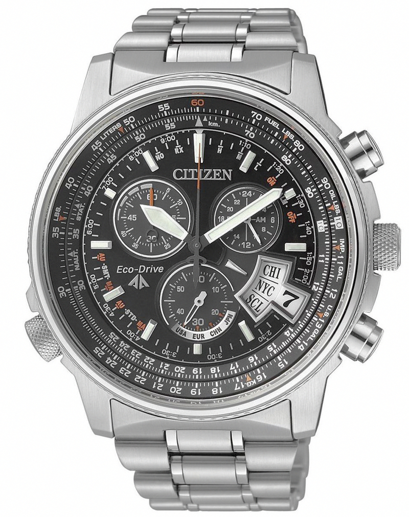 AAA 1:1 Replica Citizen-Eco-drive Mens Watches Black Dial Eco Drive 45MM BY0081-54E Watch