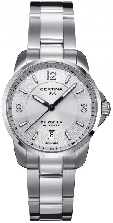 AAA 1:1 Replica Certina-Ds-Podium Mens Watches Silver Dial Automatic Self-wind 38MM C001.407.11.037.00 Watch