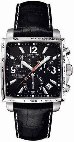AAA 1:1 Replica Certina-DS-Podium-Square Mens Watches Black Dial Quartz C001.517.16.057.00 Watch