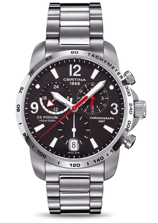 AAA 1:1 Replica Certina-Ds-Podium-Gmt Mens Watches Black Dial Quartz 42MM C001.639.11.057.00 Watch