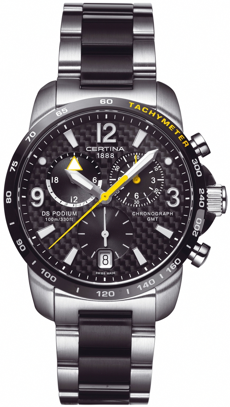 AAA 1:1 Replica Certina-DS-Podium-GMT Mens Watches Black Dial Quartz 40MM C001.639.22.207.01 Watch