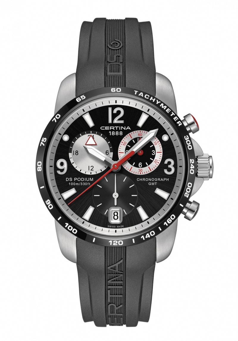 AAA 1:1 Replica Certina-Ds-Podium-Gmt Mens Watches Black Dial Quartz 42MM C001.639.27.057.00 Watch