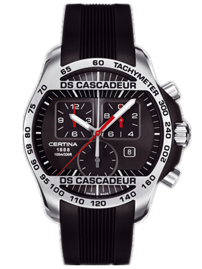 AAA 1:1 Replica Certina-Cascadeur Mens Watches Black Dial Quartz 42MM C003.617.27.050.00 Watch