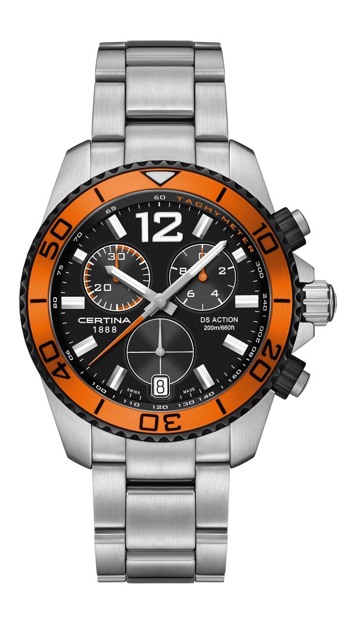AAA 1:1 Replica Certina-Ds-Action Mens Watches Black Dial Quartz 42.5MM C013.417.21.057.01 Watch