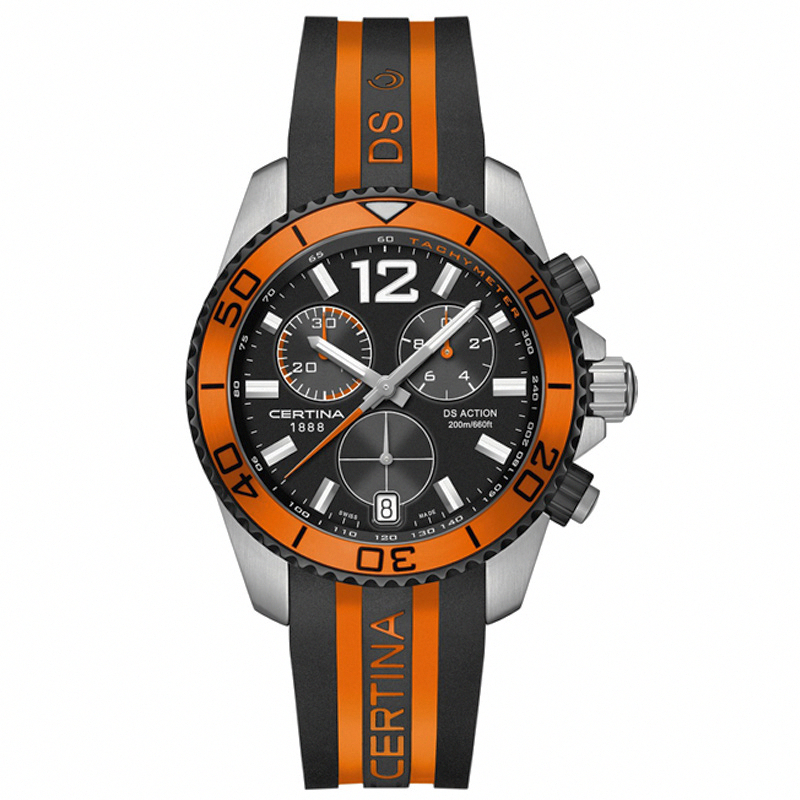 AAA 1:1 Replica Certina-Ds-Action Mens Watches Black Dial Quartz 42.5MM C013.417.27.057.01 Watch