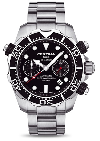 AAA 1:1 Replica Certina-DS-Action-Diver Mens Watches Black Dial Automatic 45.2MM C013.427.11.051.00 Watch