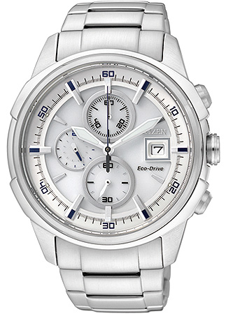 AAA 1:1 Replica Citizen-Eco-drive Mens Watches White Dial Eco Drive 43MM CA0370-54A Watch