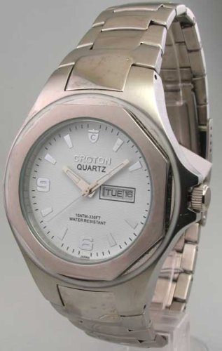 AAA 1:1 Replica Croton Mens Watches White Dial Quartz 41MM CA301100SSDW Watch