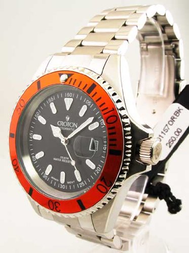 AAA 1:1 Replica Croton Mens Watches Black Dial Japanese Quartz CA301157ORBK Watch