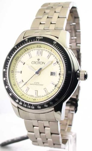 AAA 1:1 Replica Croton Mens Watches White Dial Quartz 44MM CA301188SSYL Watch