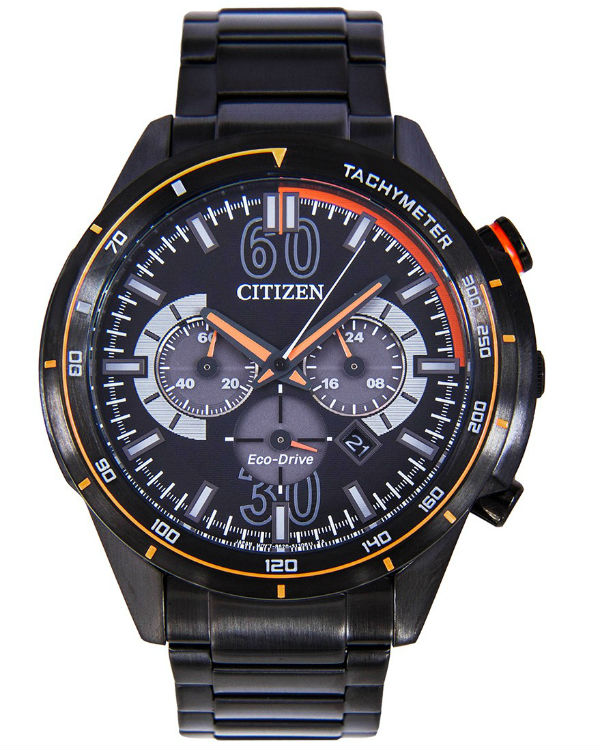 AAA 1:1 Replica Citizen-Eco-drive Mens Watches Black Dial Eco Drive 45MM CA4125-56E Watch