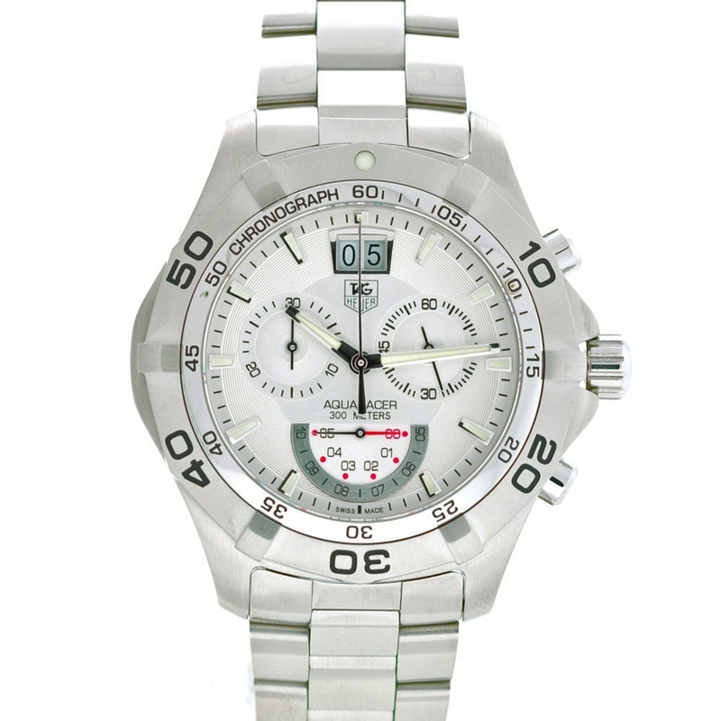 AAA 1:1 Replica TAG-Heuer-Aquaracer Mens Watches Silver Dial Quartz 43MM CAF101B.BA0821 Watch