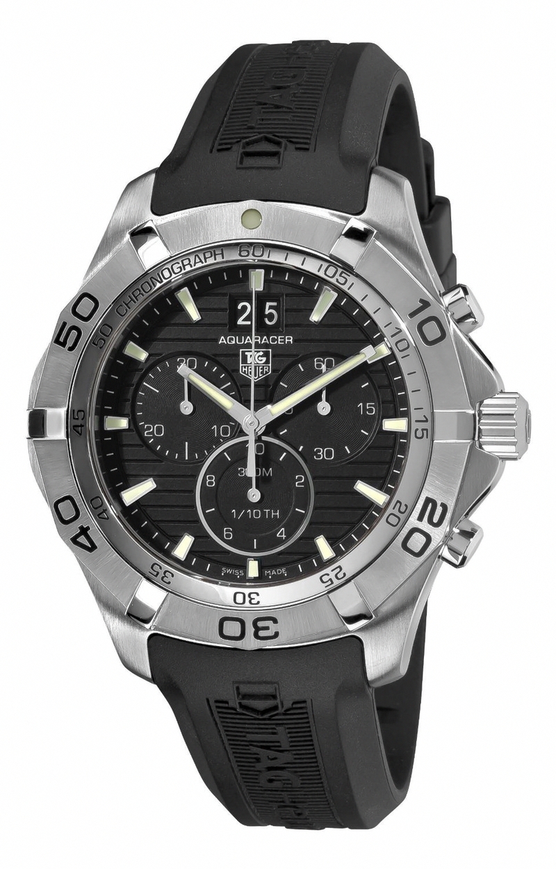 AAA 1:1 Replica TAG-Heuer-Aquaracer Mens Watches Black Dial Swiss Quartz 43MM CAF101E.FT8011 Watch