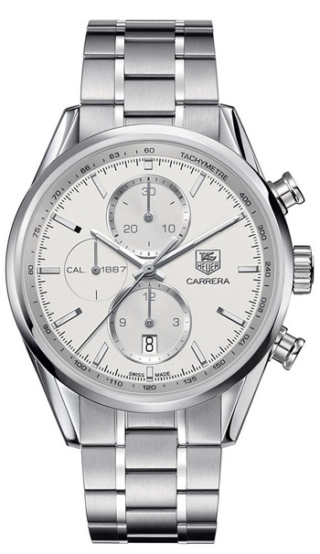 AAA 1:1 Replica TAG-Heuer-Carrera Mens Watches Silver Dial Automatic 41MM CAR2111.BA0720 Watch